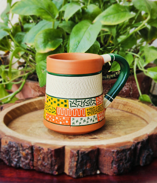 Meadow Mosaic Terracotta Tea Mug