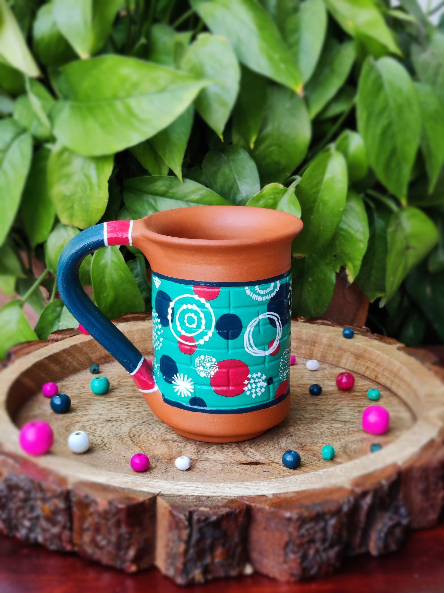 Abstract Aura Terracotta Tea Mug