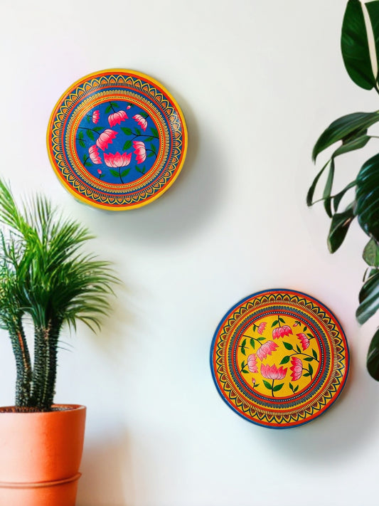 The Lotus Mandala Symphony Wall Art Plates