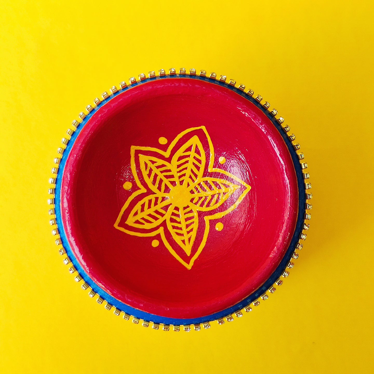 Mangaldeep Diya Blue
